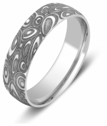 Обручальное кольцо из белого золота  16.0