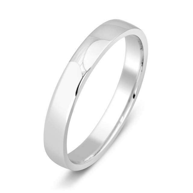 Обручальное кольцо из белого золота  TIAMO (000045)