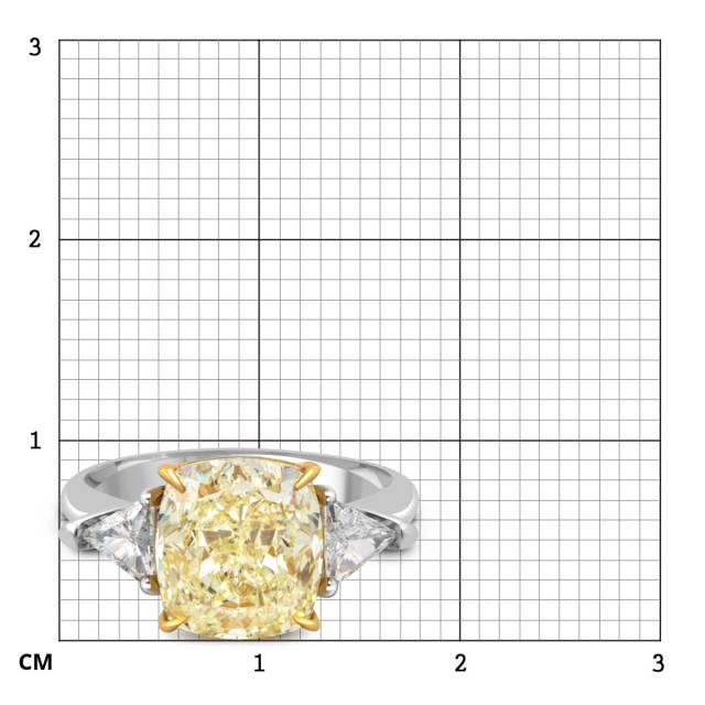 Помолвочное кольцо из белого золота с бриллиантами (051861)