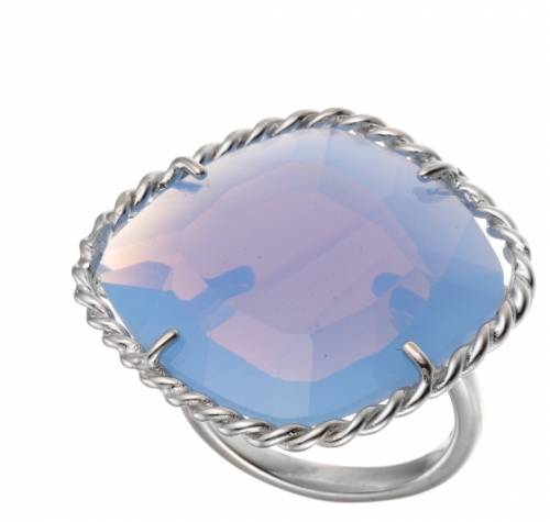 Кольцо из серебра с ювелирным стеклом 18.0