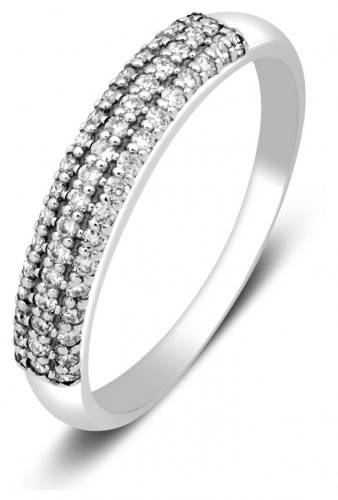 Кольцо из белого золота с бриллиантами Leo Totti 16.5