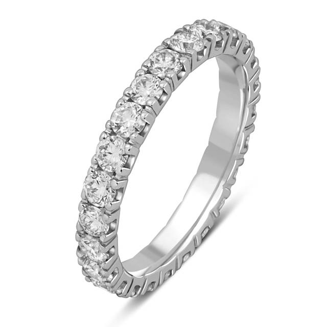 Кольцо из белого золота с бриллиантами "Crivelli" (049720)