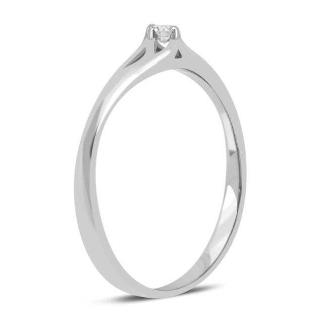 Помолвочное кольцо из белого золота с бриллиантом (032592)