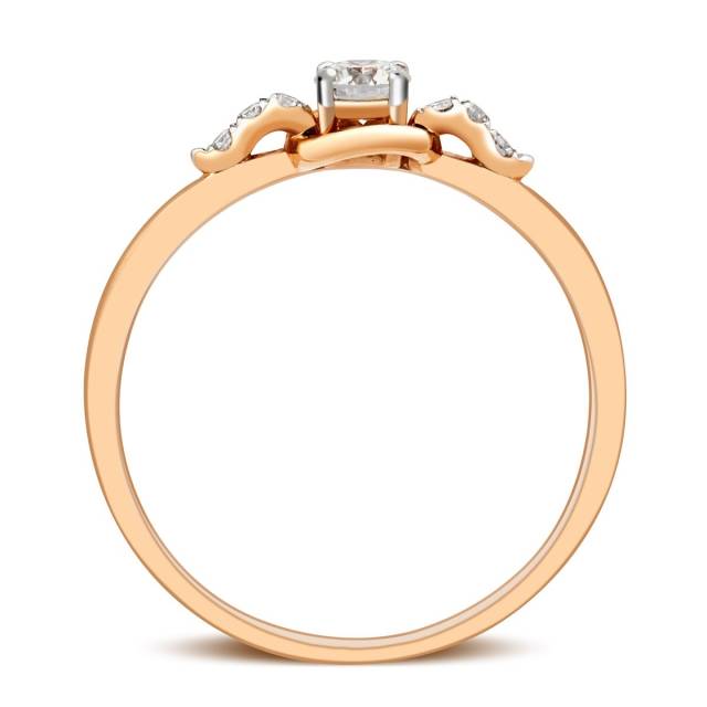 Помолвочное кольцо с бриллиантами (015179)