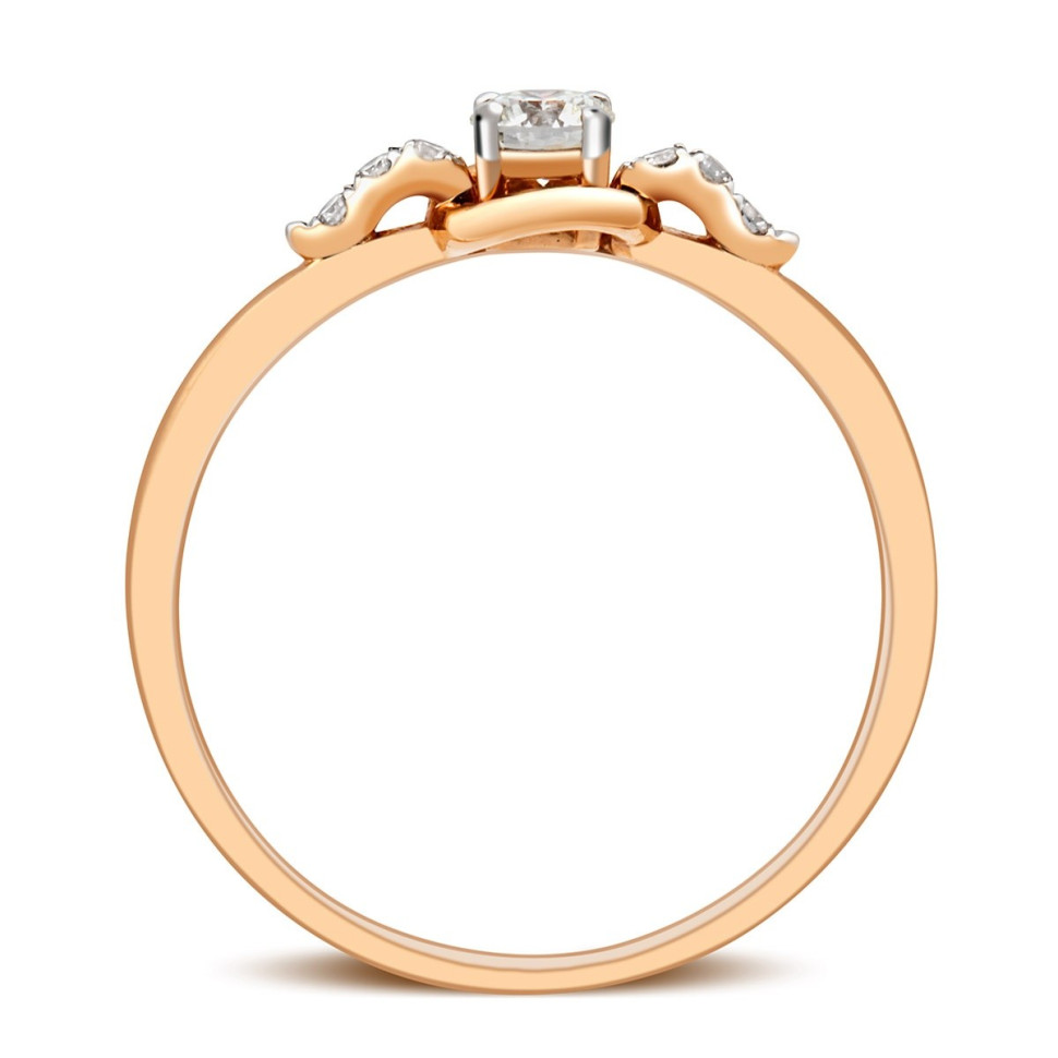 Помолвочное кольцо с бриллиантами (015179)