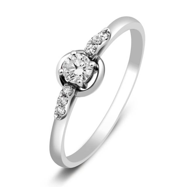Помолвочное кольцо с бриллиантами (015179)