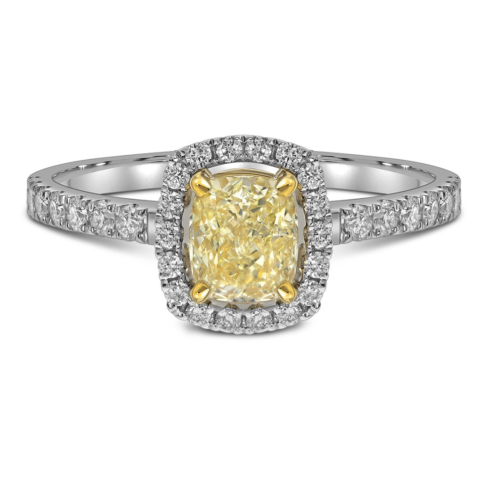 Кольцо из белого золота с бриллиантами (060278)