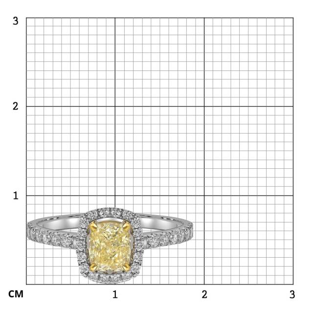 Кольцо из белого золота с бриллиантами (060278)