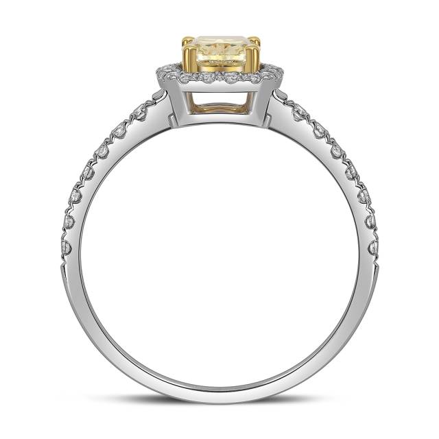 Кольцо из белого золота с бриллиантами (060278)