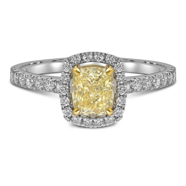 Кольцо из белого золота с бриллиантами (060278)