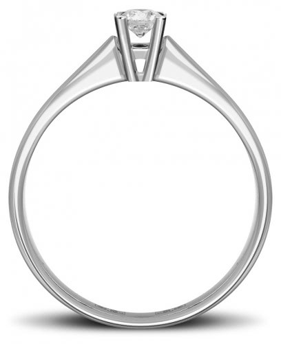 Помолвочное кольцо из белого золота с бриллиантом 16.0
