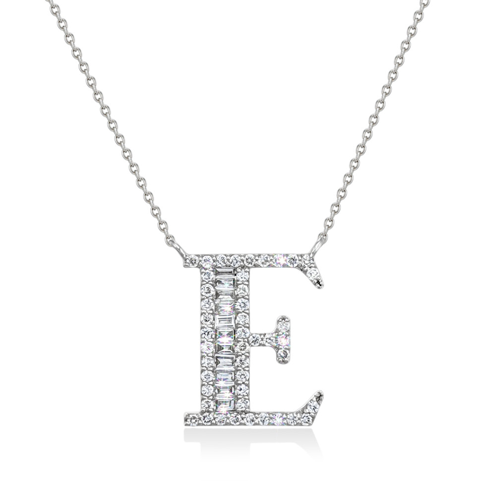 Колье из белого золота с бриллиантами 