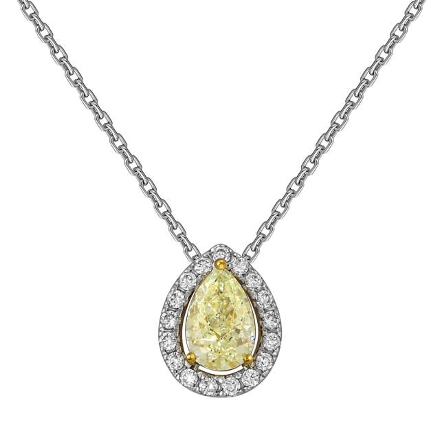 Колье из белого золота с бриллиантами (051957)