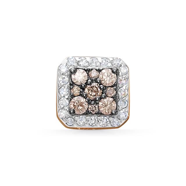 Кулон из красного золота с бриллиантами (060417)