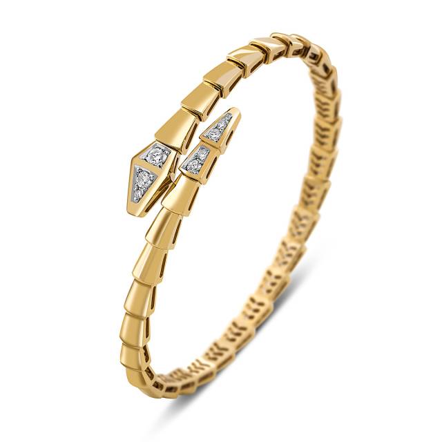 Браслет из жёлтого золота с бриллиантами (052047)