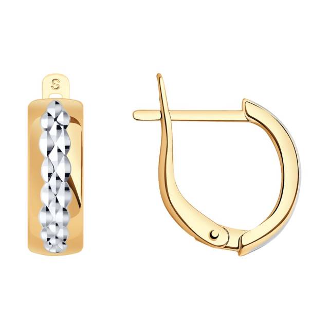 Серьги из красного золота (045719)