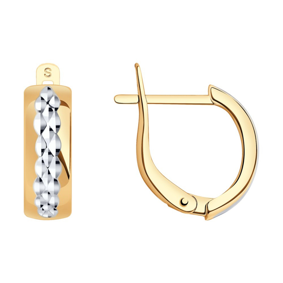 Серьги из красного золота (045719)