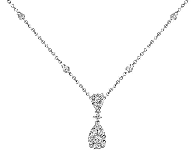 Колье из белого золота с бриллиантами "Crivelli" (048937)