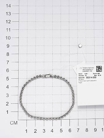 Браслет из белого золота с бриллиантами (053670)