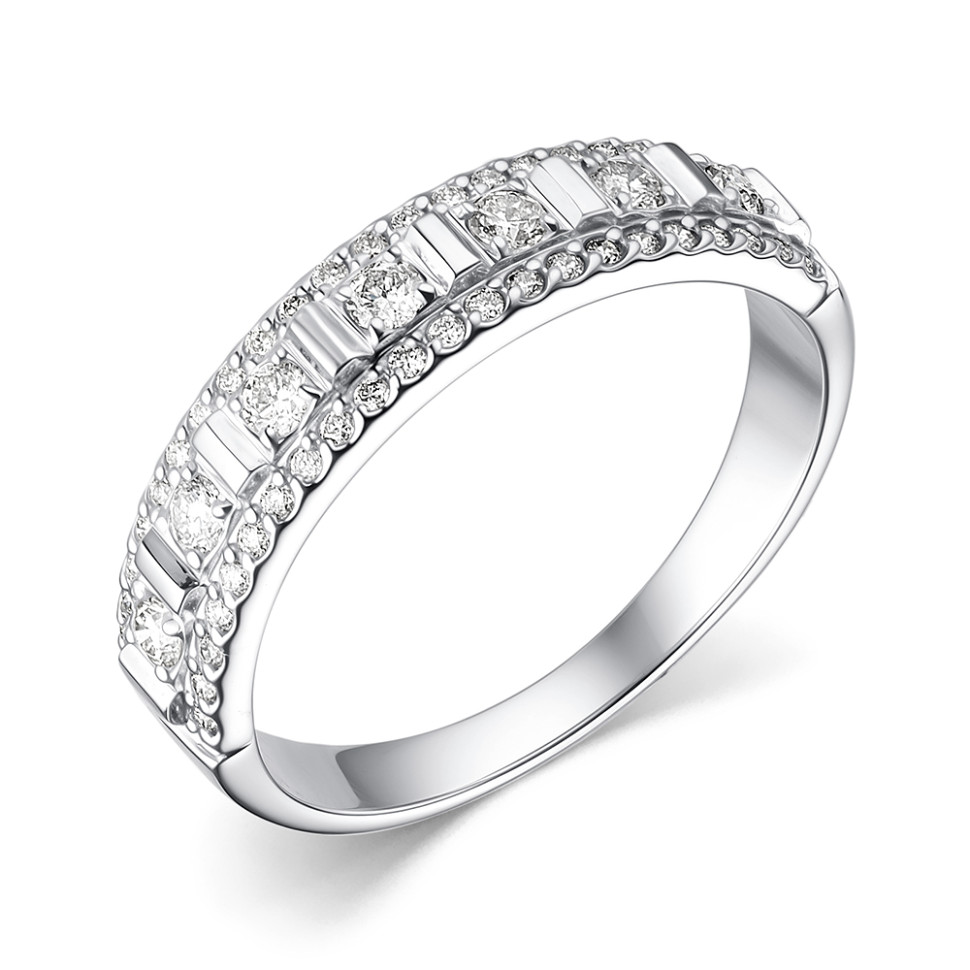 Кольцо из белого золота с бриллиантами  (060503)