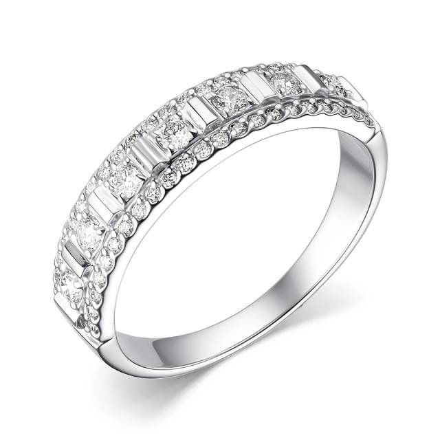 Кольцо из белого золота с бриллиантами  (060503)