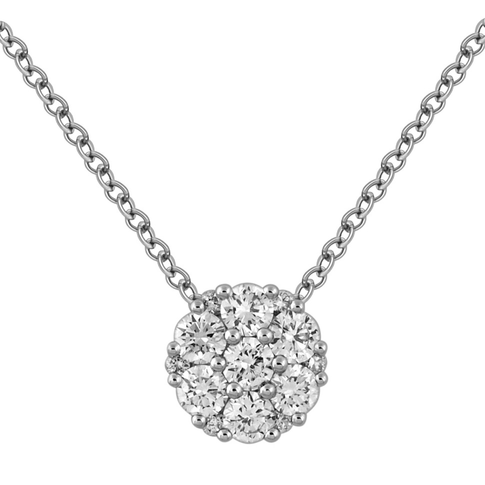 Колье из белого золота с бриллиантами 