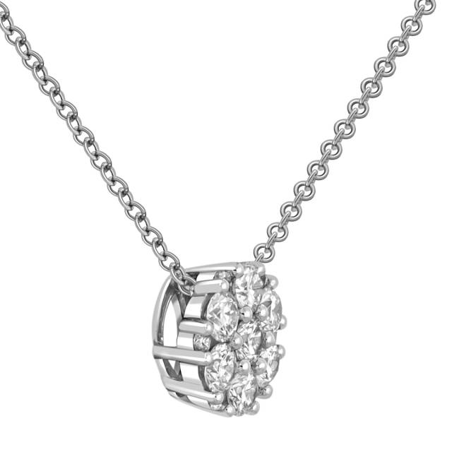 Колье из белого золота с бриллиантами "Crivelli" (049096)
