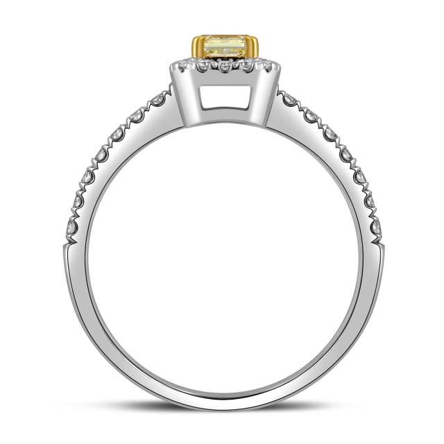 Помолвочное кольцо из белого золота с бриллиантами (062825)