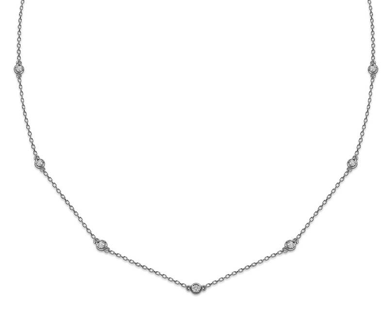 Колье из белого золота с бриллиантами (059150)