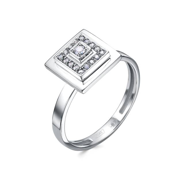 Кольцо из платины с бриллиантами (058031)