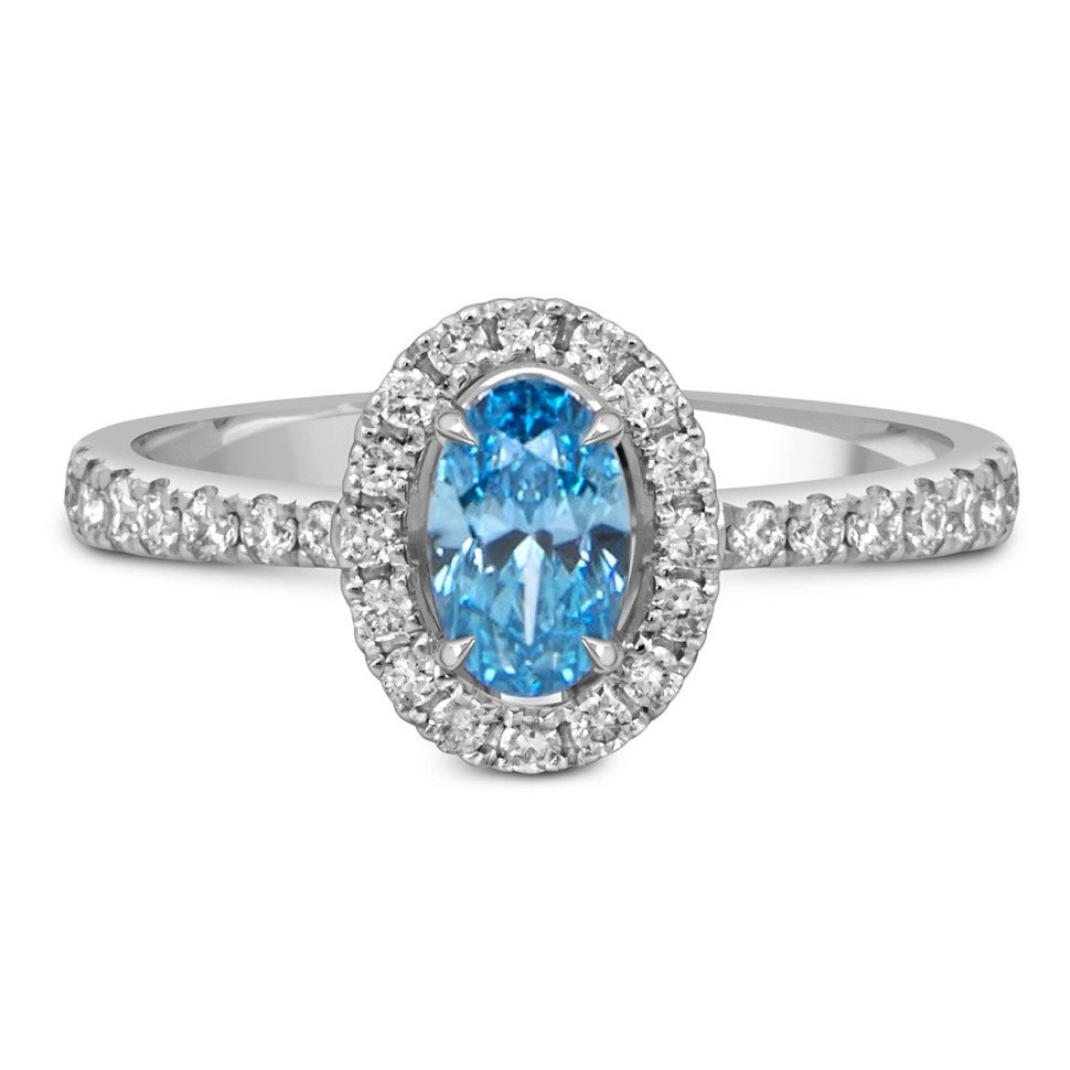 Кольцо из белого золота с бриллиантами (060197)