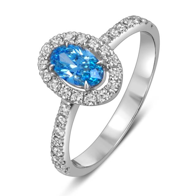 Кольцо из белого золота с бриллиантами (060197)