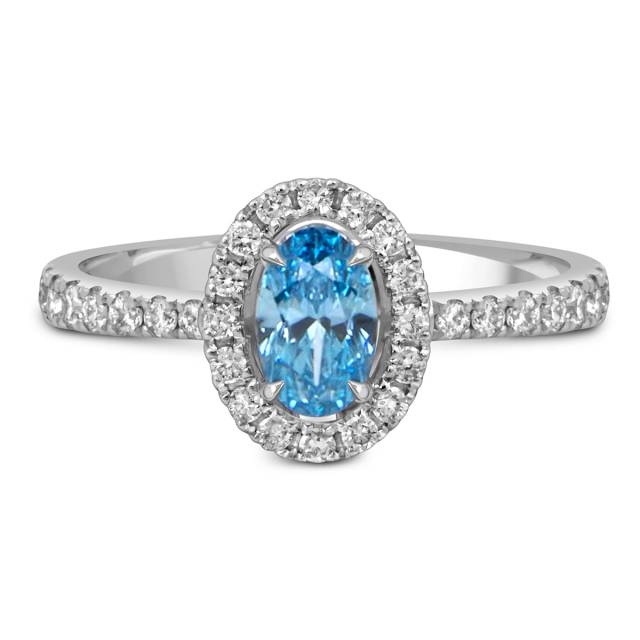 Кольцо из белого золота с бриллиантами (060197)