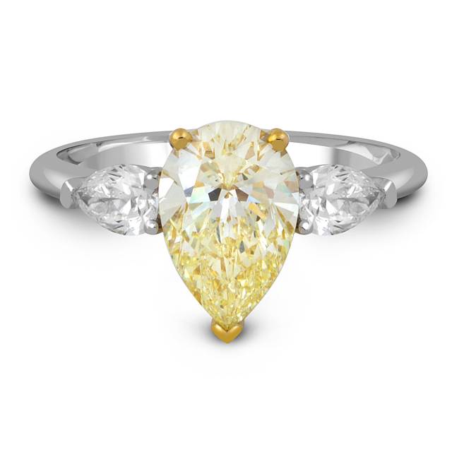 Помолвочное кольцо из белого золота с бриллиантами (051964)