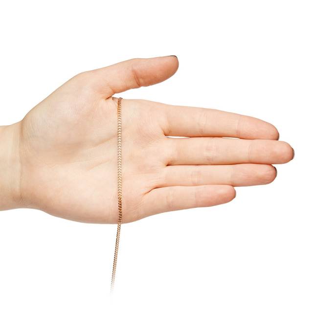 Цепь из красного золота, плетение Панцирное (044274)