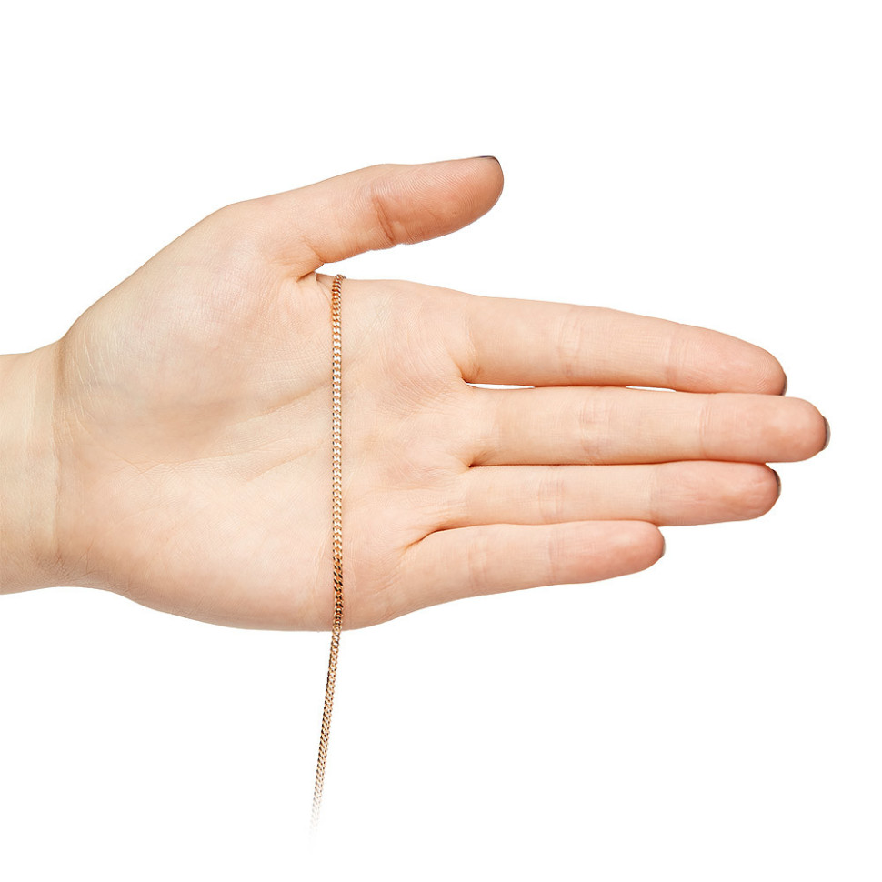 Цепь из красного золота, плетение Панцирное (044274)