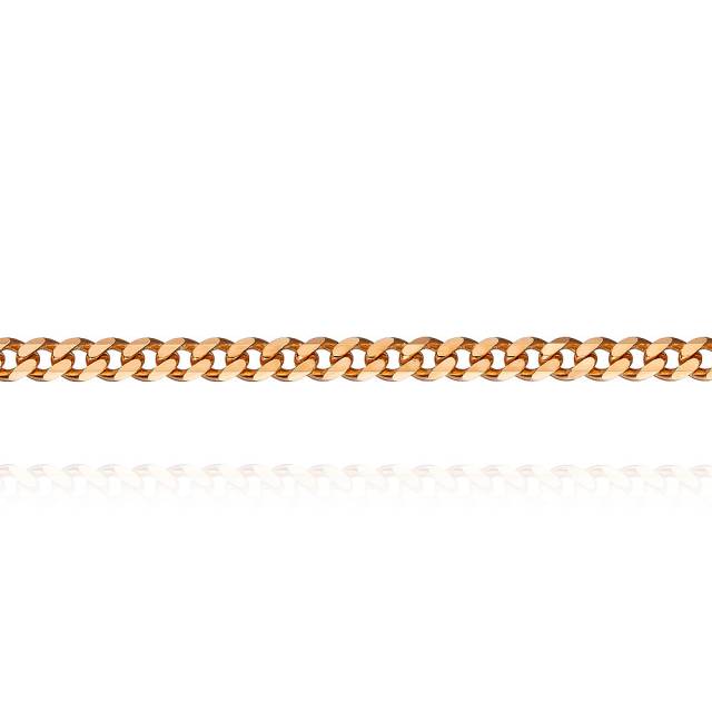Цепь из красного золота, плетение Панцирное (044274)