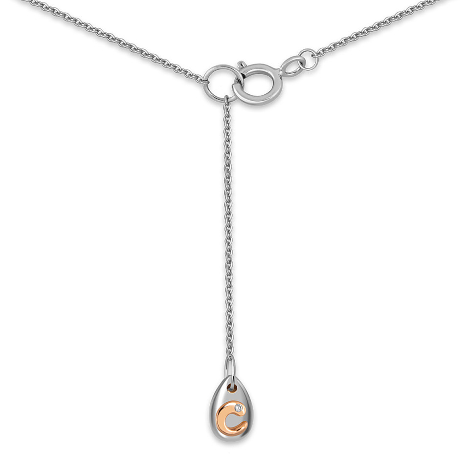 Колье из белого золота с бриллиантами 