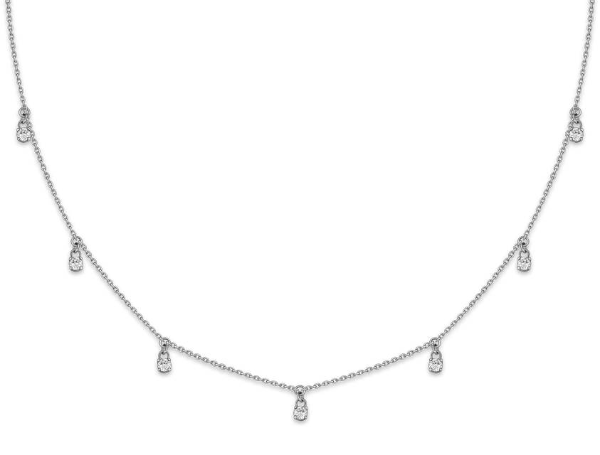 Колье из белого золота с бриллиантами "Crivelli" (051786)