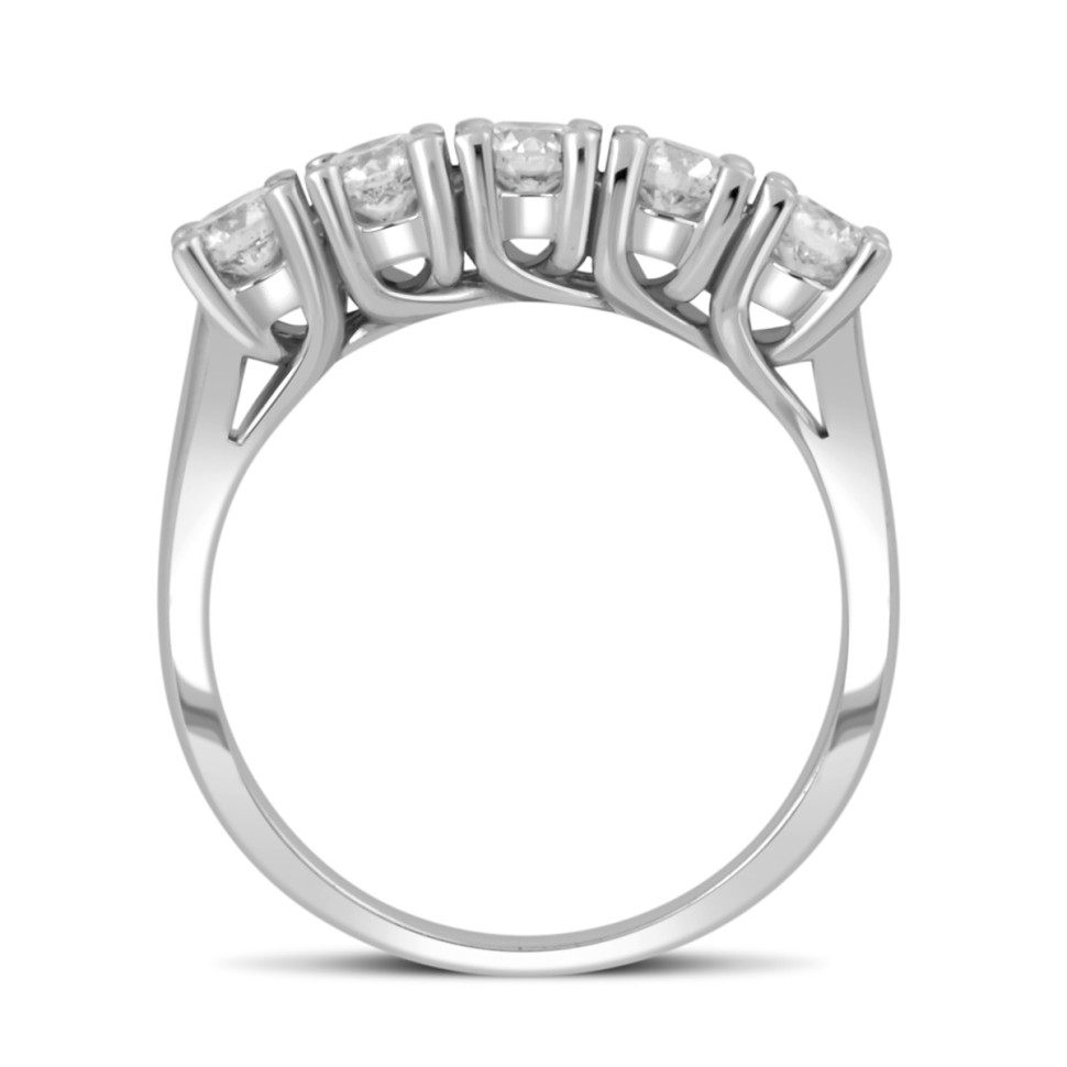 Кольцо из белого золота с бриллиантами (039047)