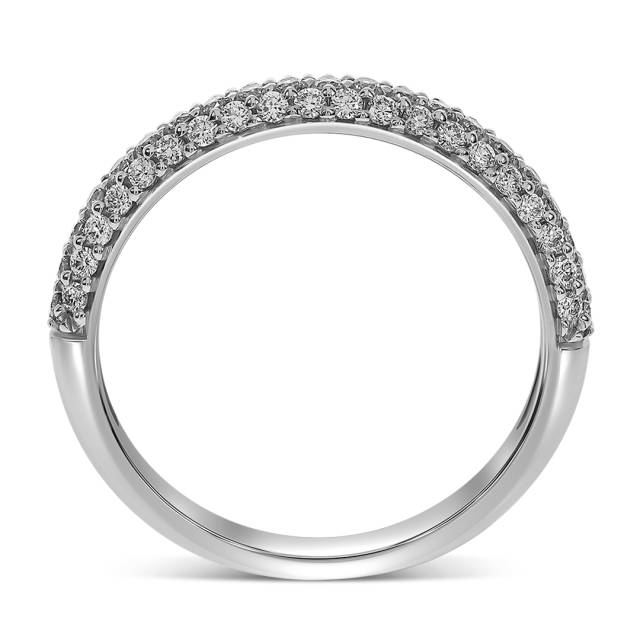 Кольцо из белого золота с бриллиантами  (059141)