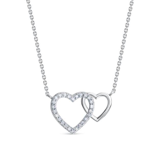 Колье из белого золота с бриллиантами (060599)