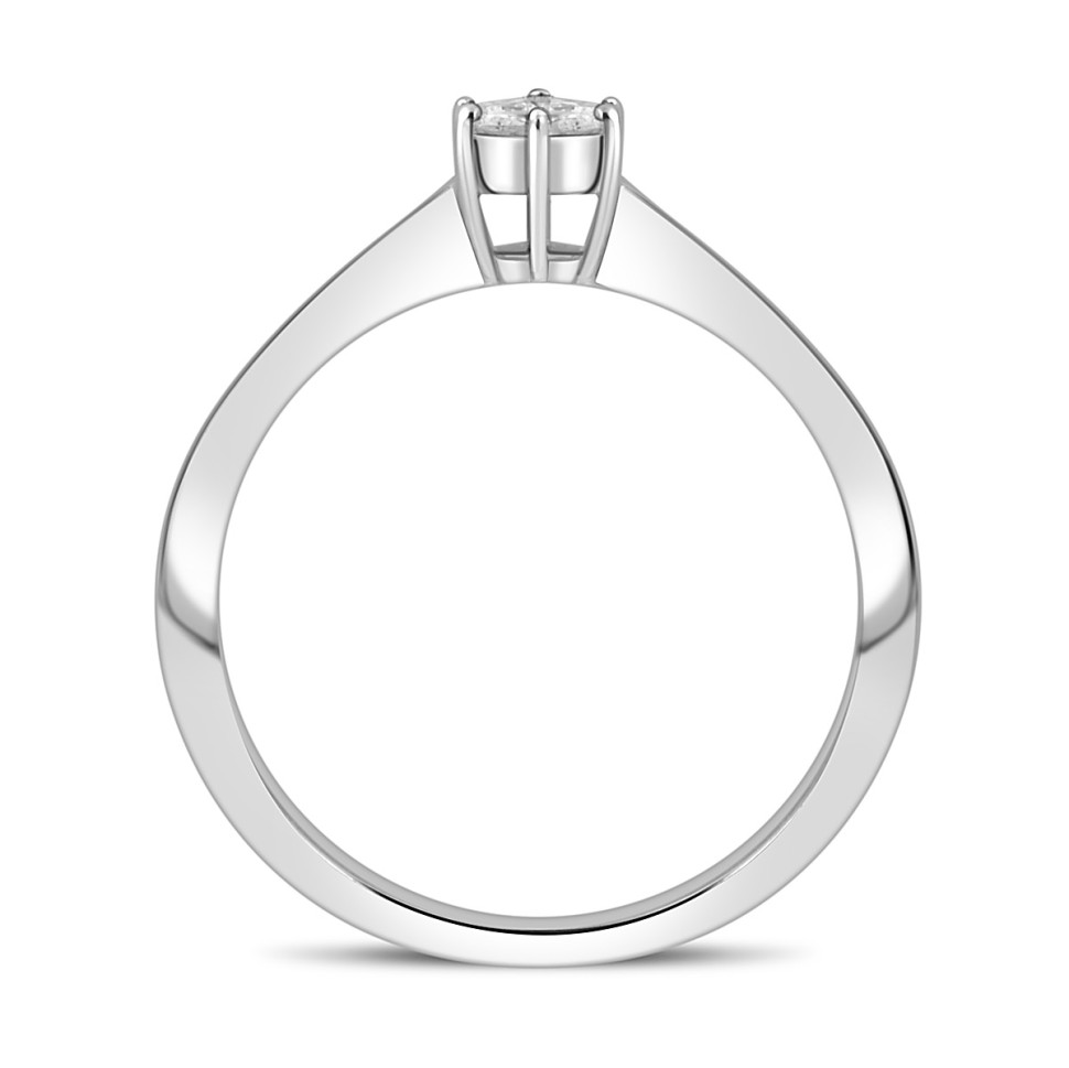 Кольцо из белого золота с бриллиантами (049069)