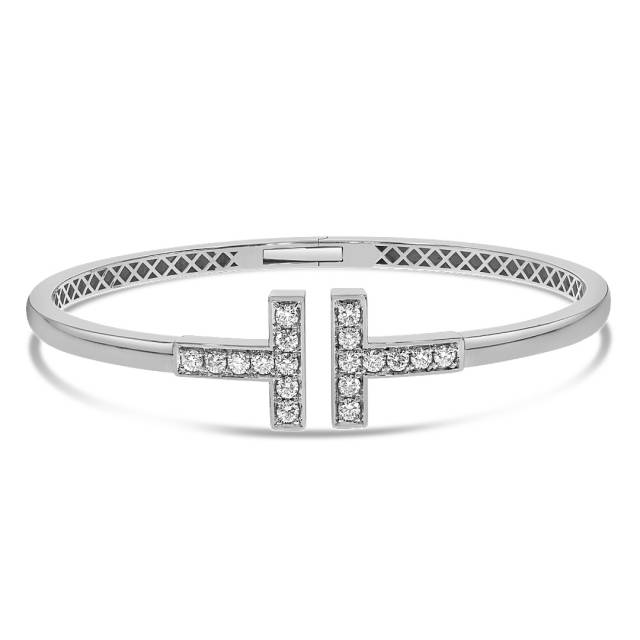 Браслет из белого золота с бриллиантами (060993)