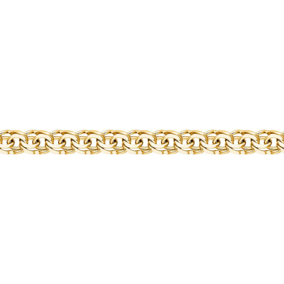 Цепь из жёлтого золота, плетение Гарибальди (047315)