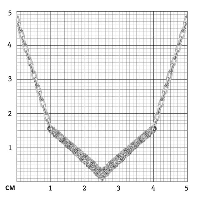 Колье из белого золота с бриллиантами (060980)