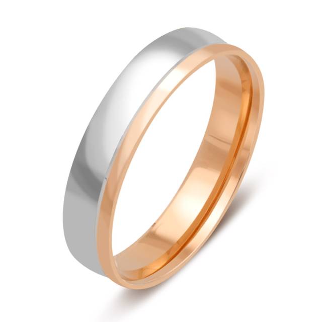 Обручальное кольцо из комбинированного золота (038056)
