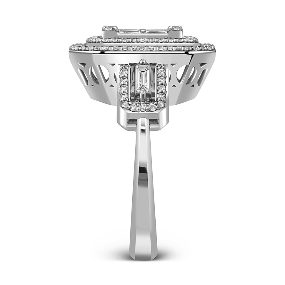 Кольцо из белого золота с бриллиантами (051971)