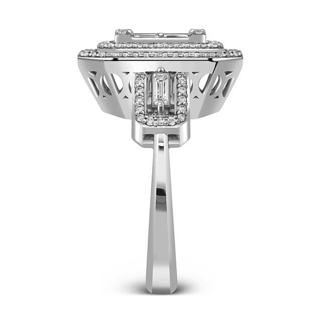 Кольцо из белого золота с бриллиантами (051971)