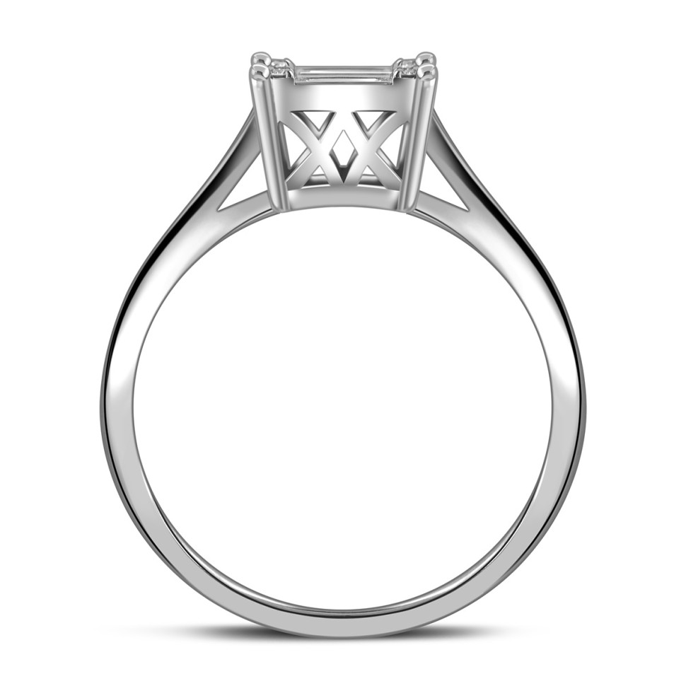 Кольцо из белого золота с бриллиантами (050627)